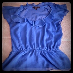 ❤XXI Fluttery Blouse with a Peplum Waist